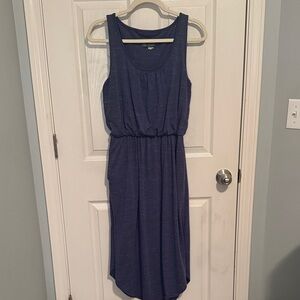 Anthropologie Blue Sleeveless Dress Heather Blue